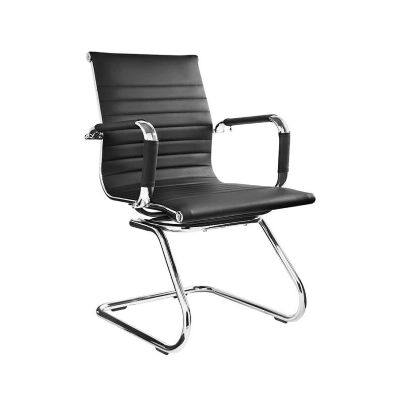 Cadeira Interlocutor Esteirinha CHARLES EAMES OR-3301 – Cor Preta 30401 ROMÃO CADEIRAS