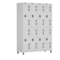 Roupeiro LOCKER de Aço c/ 08 PORTAS GRANDES – 1,90×1,28×0,40m – CZ/CZ – W3 – 11015 ROMÃO CADEIRAS