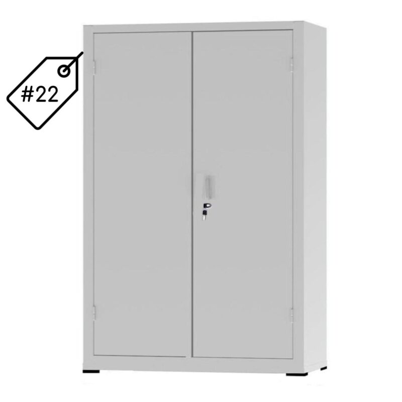 Armário de Aço com 02 Portas – PA 120 #22 (Reforçado) – NOBRE – 12105 ROMÃO CADEIRAS