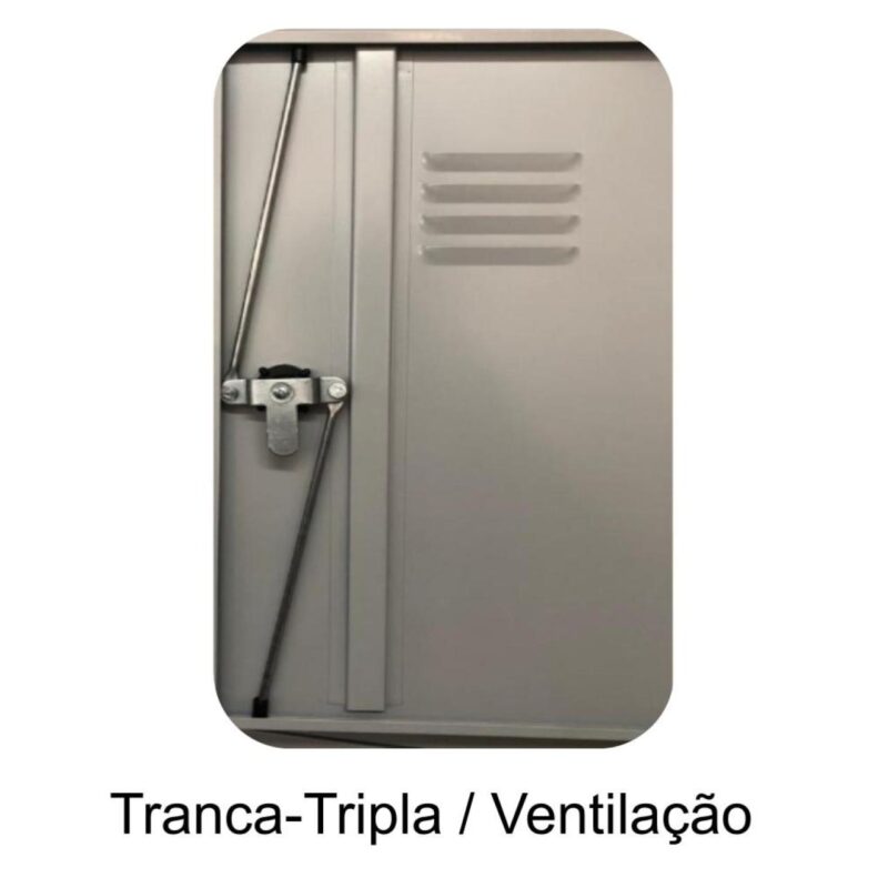 Armário Roupeiro de Aço com 02 PORTAS GRANDES – 1,93×0,34×0,40m – CZ/CZ – PANDIN – 10001 ROMÃO CADEIRAS 6